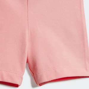Conjunto de dos piezas de verano para niñas, camiseta de algodón y pantalones cortos a juego / Camiseta de manga corta rosa y pantalones cortos para bebés - Product Image 5