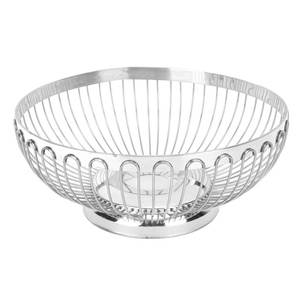 Panier à fruits en fil d'acier inoxydable, design minimaliste, finition polie, compatible lave-vaisselle, pour la cuisine à domicile - Product Image 2