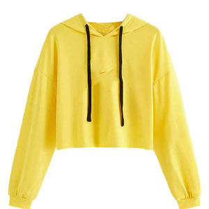Women's Cropped Hoodie Casual Long Sleeve Pullover Hooded Sweatshirt Fashion Streetwear <b>Crop</b> <b>Top</b> - Product Image 4