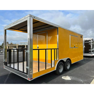 new Mobile food truck 7.5ft dining <b>car</b> food <b>trailer</b> food cart 8x20 - Product Image 2