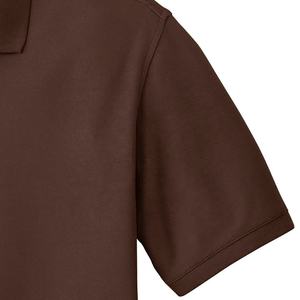 Chemise brodée pour homme en jersey 100 % coton, coupe classique, respirante, manches courtes, logo frontal, décontractée et élégante - Product Image 2