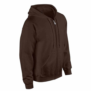 Sudadera con capucha de forro polar de doble cremallera de la mejor calidad, personalizada, al por mayor, estilo urbano, de peso pesado, para hombre, de secado rápido - Product Image 5