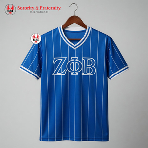 Chaleco de béisbol de mezclilla bordado de la hermandad Zeta Phi Beta, listo para enviar, estilo universitario griego. - Product Image 1