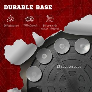 Sac de frappe sur pied réglable en hauteur (64-81 pouces) pour entraînement de boxe, avec support et ventouses, idéal pour l'entraînement de réflexes des adolescents - Product Image 6