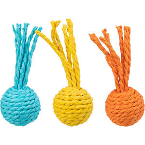 Jouets interactifs et de mouvement pour animaux de compagnie, ensemble de boules à hochet en papier, 4, 11 cm - Product Image 1