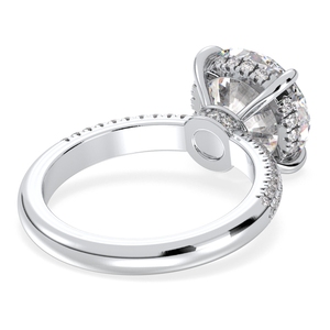 Anneaux en argent sterling 925 avec moissanite ronde de 4 carats, prix de gros REYES Factory, pour femmes, cadeau de mariage, bijoux fins - Product Image 4
