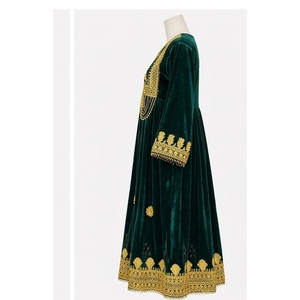 Vestido Afgano Étnico Multicolor, Hecho a Mano por los Kuchi, Tradicional, Bordado, Largo, Cultura Pashtun - Product Image 5
