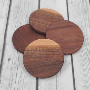 Wooden <b>Coaster</b> High Quality Custom Wood Coffee Cup <b>Coaster</b> Set Round Wooden <b>Drinks</b> <b>Coasters</b> <b>Drink</b> Mats Heat Resistant - Product Image 5