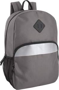 Red Casual Luxury Polyester <b>Waterproof</b> <b>Backpack</b> with Reflective Strip Zipper Closure Organic Cotton Lining for Sports Use - Product Image 5