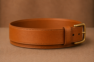 Genuine Leather Alloy Solid Mens <b>Belts</b> <b>Tan</b> Brown Pin Buckle Formal Casual <b>Waist</b> Strap - Product Image 5