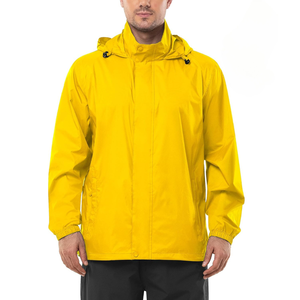 <b>Men</b> Outdoor Windbreaker <b>Jacket</b> Lightweight Casual Zip Closure Soft Breathable Comfortable Regular Fit Fashion Outerwear - Product Image 1