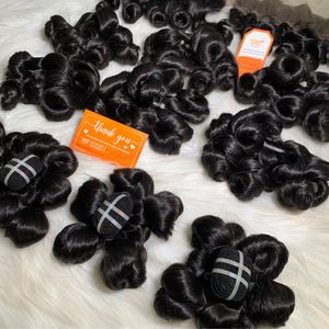 Extensions de cheveux ondulés océan couleur naturelle pleine longueur Double dessiné 100% faisceau de cheveux humains bruts de haute qualité - Product Image 5