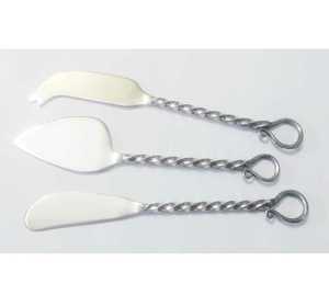 Luxury Design Stainless Steel <b>Cheese</b> <b>Set</b> Kitchen Utensil Cutlery <b>Set</b> Wood Resin Handle Sustainable Anti-Slip Eco-Friendly - Product Image 5