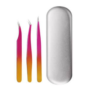 Ensemble d'outils professionnels pour cils en acier inoxydable avec prise de précision et conception antistatique pour la greffe de cils - Product Image 1