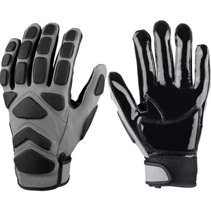 Nouveaux gants de football américains personnalisés et collants, gants de receveur rembourrés avec grip adhérent, vente en gros d'usine - Product Image 1