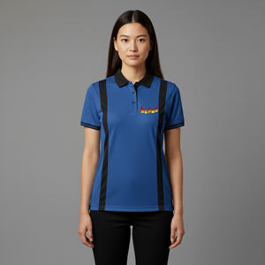 Polo de mujer de alta calidad para verano, 100% algodón, de secado rápido, anti-pilling, manga corta, cómodo. - Product Image 1