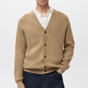 Men's Fashion <b>Cardigan</b> <b>Sweater</b> Classic Knit Design Button Front Long Sleeve Warm Lightweight Casual Wear For Men - Product Image 1