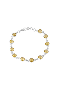 Pulsera de Topacio Limón en Plata de Ley 92.5 KLSB-20275 - Product Image 4