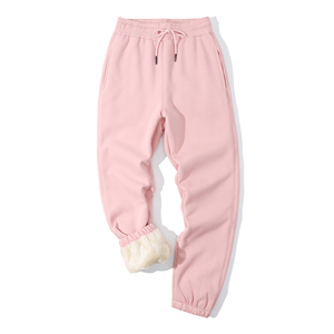 Women's Harem Pants Solid Color Drawstring <b>Waist</b> Loose Fit Full Length Casual Autumn Wear Knitted Cotton Pants - Product Image 4