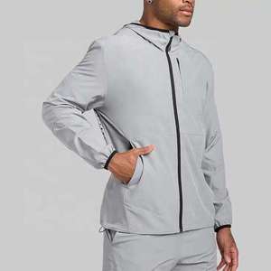 Custom Logo Men's Lightweight Windbreaker <b>Jacket</b> <b>Waterproof</b> Outdoor Sports Hooded Windcheater Breathable Activewear Sport Coat - Product Image 3