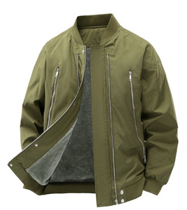 Bomber <b>Jacket</b> For <b>Man</b> Custom New Design <b>Canvas</b> Fabric Winter Outdoor <b>Jacket</b> Wholesale Price Comfortable <b>Men's</b> Bomber <b>Jacket</b> - Product Image 5