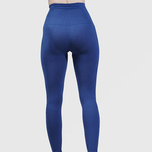 Women's <b>Seamless</b> Yoga <b>Leggings</b> Wholesale Sport Workout Gym Printed Polyester Spandex Waist Logo - Product Image 4