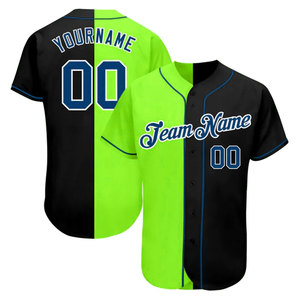 Maillot de baseball personnalisé, t-shirt, broderie 3D, couleurs personnalisées, logo, 100% polyester, respirant, séchage rapide, ensembles - Product Image 2
