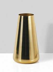 <b>Red</b> Metal Tabletop <b>Vase</b> with Floral Design Handmade for Chinese New Year Decor - Product Image 3
