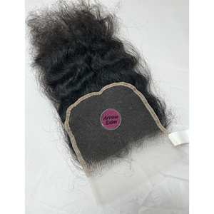 Cabello Humano Natural Liso Indio Remy Grado 12A para Cierre de Encaje con 150% de Densidad y Diseño Partido - Product Image 6