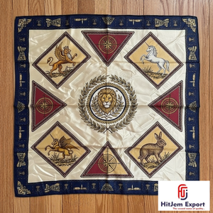 ผ้าพันคอแฟชั่นดีไซน์ทันสมัย พิมพ์ลายสวยงาม ผ้าคลุมศีรษะแบบฮิญาบ ผ้าพันคอไหมเนื้อนุ่ม ผ้าพันคอสี่เหลี่ยม คอลเลคชั่นขายส่ง - Product Image 5