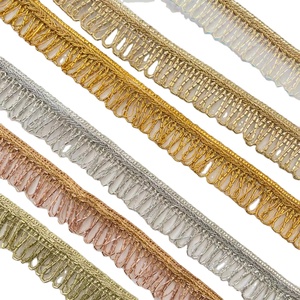 Metallic Sequin Glitter Fringe Trim Border Lace Deals IN Wholesale - Product Image 1