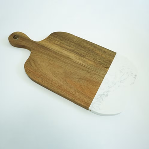 เขียงไม้และหินอ่อนคุณภาพเยี่ยม ดีไซน์สวยหรู พร้อมหูจับ สำหรับใช้ในครัว - Product Image 2