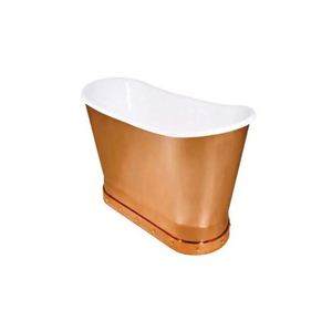Free Standing Copper Bathtub Oval Freestanding <b>Bath</b> Tub Classic Metal Tub for Home Bathroom - Indian Home Crafts - Product Image 2