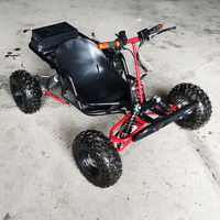 Kart électrique tout-terrain pas cher avec suspension à bras et démarrage électrique, type buggy, pour parcs d'attractions et divertissements