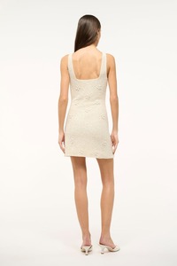 Robe de soirée élégante, antistatique, respirante, silhouette en A, mini-longueur, avec col rond, pour les soirées - Product Image 2