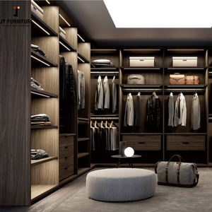 JY Mobilier de chambre moderne en MDF haute brillance Armoire en bois multifonctionnelle pour la maison, l'hôtel et la villa Style vietnamien - Product Image 1