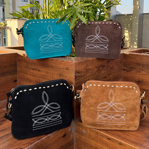 2024 nouvelle mode botte point Turquoise daim cuir sac à bandoulière pour femmes dames luxe Top qualité concepteur sacs à bandoulière - Product Image 3