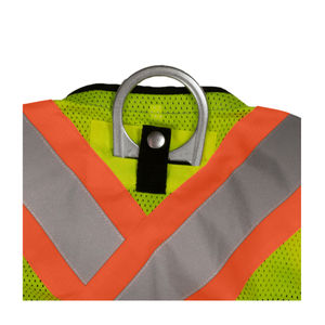 Vente en gros de gilets de sécurité routière à haute visibilité réfléchissants ANSI Classe 1 EN ISO 20471 Classe 2 avec éclairage LED, coupe-vent, pour travaux de construction - Product Image 3