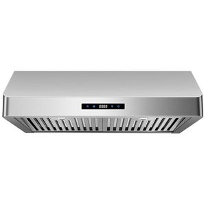 Campana Extractora de Acero Inoxidable de 30 Pulgadas con Control Táctil, Ventilador de Extracción de 600 CFM, 3 Velocidades con Ajustes de Tiempo, Campana Extractora para Mueble de Cocina - Product Image 1