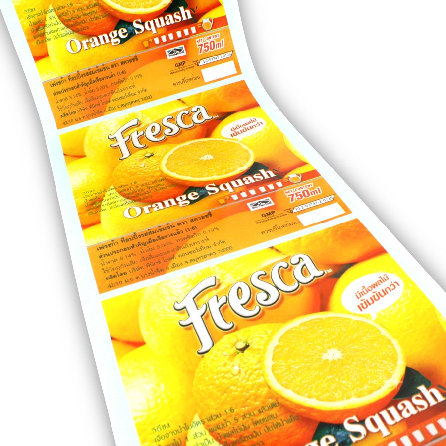 OEM CMYK Printing Label for Food or Beverage Product Custom Full Color Label Sticker