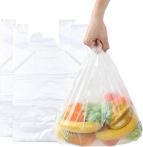 ถุงพลาสติกใสแบบเสื้อยืด, ถุงพลาสติกแบบมีหูหิ้ว - Product Image 1