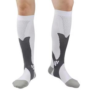 Chaussettes de compression pour hommes, antidérapantes, rose gris, tricotées, respirantes, sportives, été, coton standard - Product Image 2