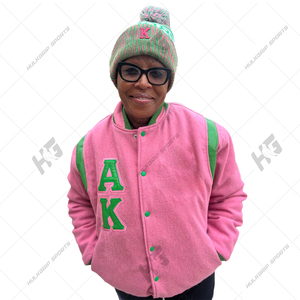 Chaqueta de Béisbol Varsity Formal de Lana 100% Algodón con Logotipo Personalizado OEM, Chaqueta Universitaria Unisex de Talla Grande para Invierno, Venta al Por Mayor - Product Image 2