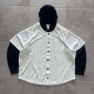 Fabricant de t-shirts surdimensionnés personnalisés de style streetwear, t-shirt à manches longues à double couche avec capuche, effet délavé, pour hommes - Product Image 1