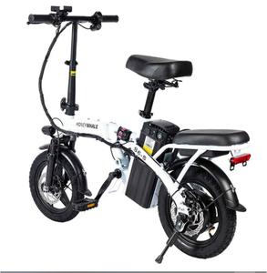 Vélo électrique urbain S6-S 14 pouces, moteur 250W, batterie 48V 10.4 Ah, 25 km/h, suspension avant et centrale, double amortisseur, 0.0 lb - Product Image 1