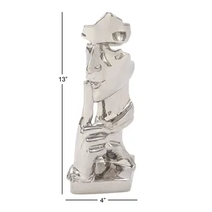 Escultura de Hierro Hecha a Mano, Pieza Decorativa Moderna para Decoración de Interiores Residenciales de Lujo, Estilo Moderno y Antiguo - Product Image 2