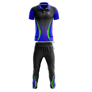 Maillot de cricket personnalisé, design d'uniforme d'équipe, respirant, 100% polyester, prix bas, nouveau maillot de cricket sublimé pour l'équipe de cricket pakistanaise et américaine - Product Image 2