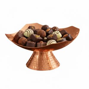 Luxury Copper Finish Decorative Bowl With Floral Design <b>Sweet</b> Serving Bowl For Weddings Events And Special Occasions Great Price - Product Image 6