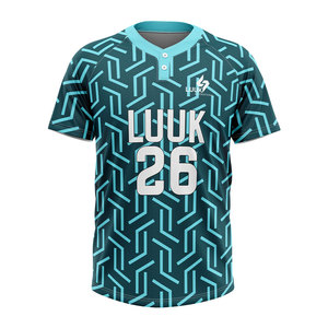 Camiseta de Béisbol Personalizada con 2 Botones, Uniforme de Equipo Sublimado con Nombre, Número y Logotipo para Partidos de Liga - Product Image 5