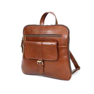 Genuine Leather Men's Soft Business Briefcase Luxury Style Large Capacity Polyester Lining Black - Product Image 4